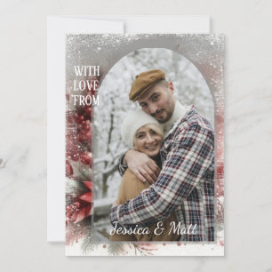 Custom Snowflakes & Chic Botanical Holiday Wreath