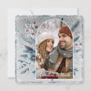 Custom Snowflakes & Chic Botanical Holiday Wreath