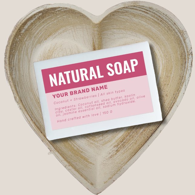 Custom soap packaging ingredients label (Creator Uploaded)