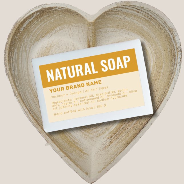 Custom soap packaging ingredients label (Creator Uploaded)