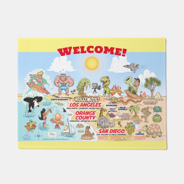 Custom SoCal Welcome Mat (Front)