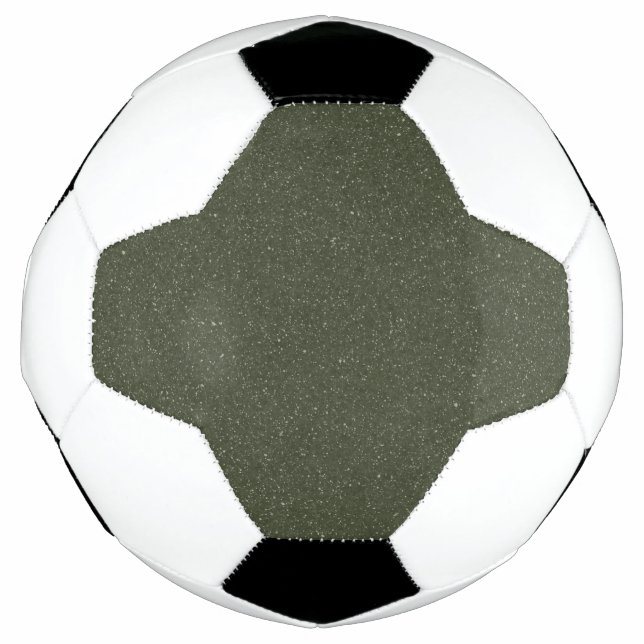Custom Soccer Ball in Moss Green Noise (Front)