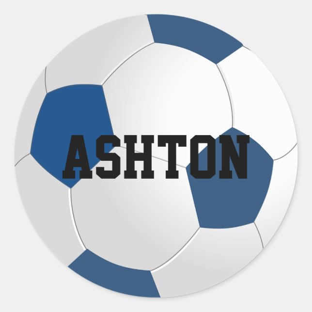 Custom Soccer Ball Sticker (Front)