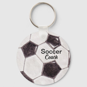 Custom Soccer Coach Keepsake Keychain