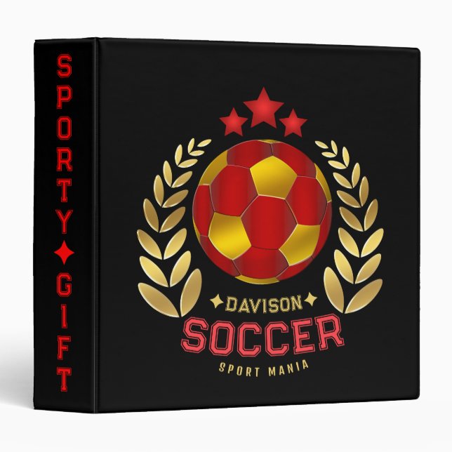 Custom Soccer Logo Binder (Front/Spine)