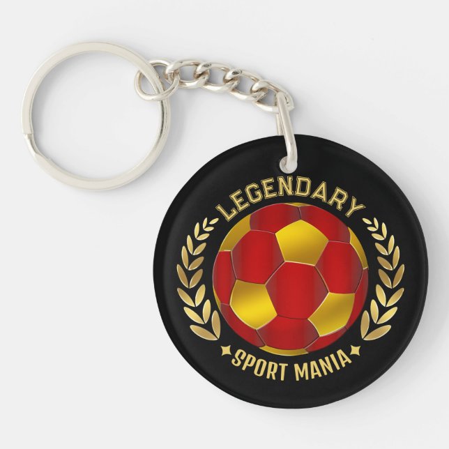 Custom Soccer Logo Keychain (Front)