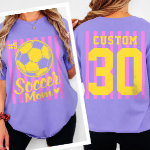 Custom Soccer Mom Game Day front and back T-Shirt