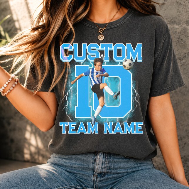 Custom Soccer player tee, personalized your number T-Shirt (Creator Uploaded)