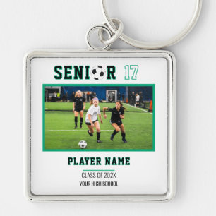 Custom Soccer Senior Night Photo Keychain