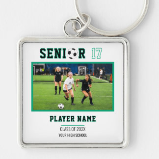 Custom Soccer Senior Night Photo Keychain