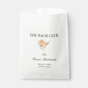 Custom Social Club Blush Cocktail Bridesmaid  Favour Bag