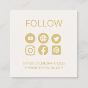 CUSTOM SOCIAL MEDIA ICONS AVATAR LOGO BUSINESS SQUARE BUSINESS CARD