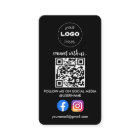 Custom Social Media QR Code Black Professional