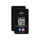Custom Social Media QR Code Black Professional