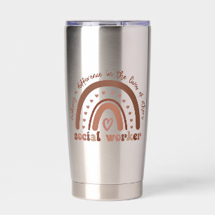 Custom Social Worker Appreciation Graduation Gift Insulated Tumbler