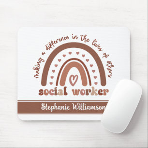 Custom Social Worker Appreciation Graduation Gifts Mouse Pad