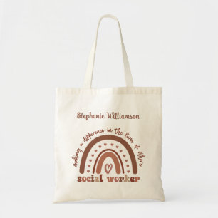 Custom Social Worker Appreciation Graduation Gifts Tote Bag