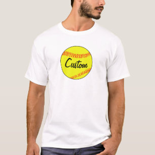 Custom Softball Men's T-shirt