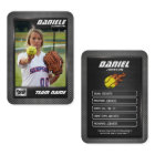 Custom Softball Trading Card, Black Graphite Sport