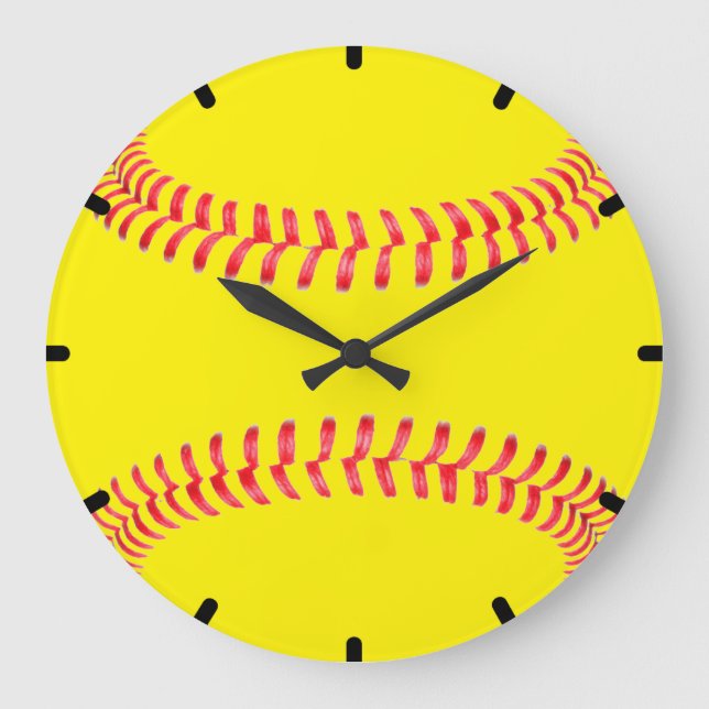 Custom Softball Wall Clock (Front)