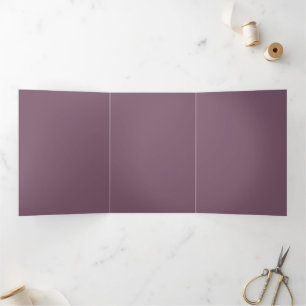 Custom solid colour Tri-Fold invitation