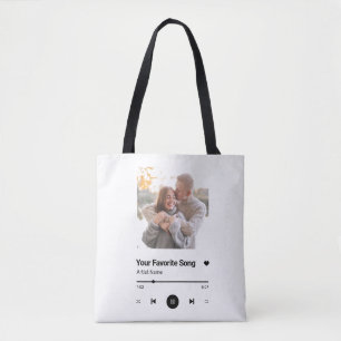 Custom Song Favorite Song One Photo  Coffee Mug Tote Bag