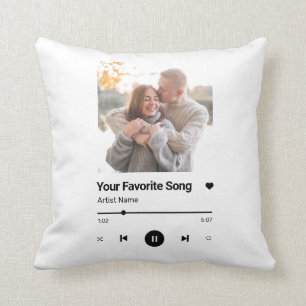 Custom Song Favourite Song One Photo Coffee Mug Throw Pillow