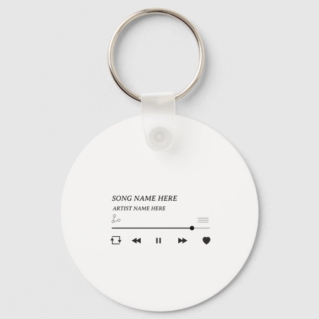Custom Song Name Keyring (Front)