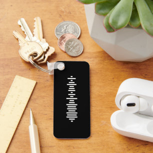 Custom Song playlist QR Code Keychain