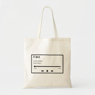 Custom Song Tote Bag