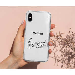 Custom Songbird Treble Clef Art iPhone 11 Case
