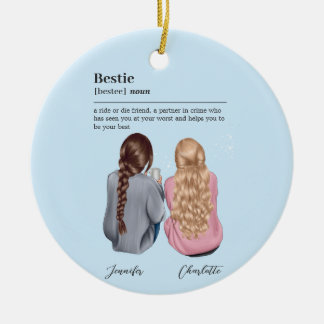 Custom Soul Sister Definition Ceramic Ornament