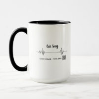 Custom Soundwave Song Code Mug-Personalized Voice