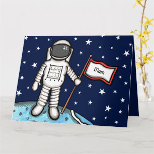 Custom Spaceman Astronaut Cosmic Mother's Day Card