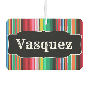 Custom Spanish Serape Mexican Blanket Personalized Air Freshener