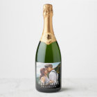 Custom Sparkling Wine Wedding Photo