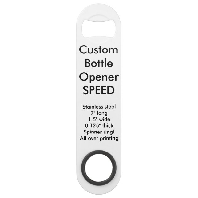 Custom Speed Bottle Opener (Front)
