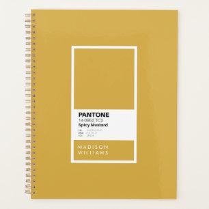 Custom Spicy Mustard Notebook Personalized Planner