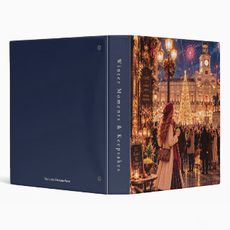 Custom Spine Madrid New Year Travel 3 Ring Binder