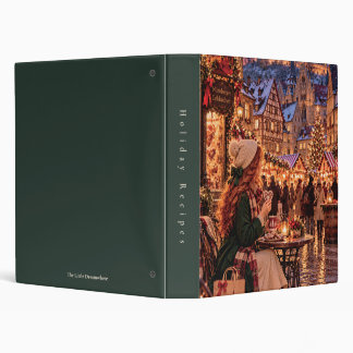 Custom Spine Nuremberg Christmas Recipe 3 Ring Binder