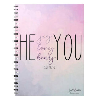 Custom Spiral Notebook with Christian Theme