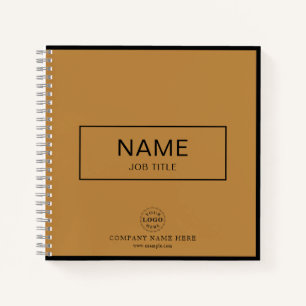 Custom Spiral Notebook with Name & Business Logo
