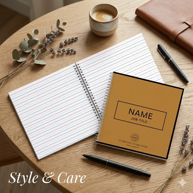Custom Spiral Notebook with Name & Business Logo (Custom Spiral Notebook with Name & Business Logo)
