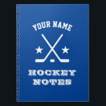 Custom spiral planner for ice hockey player coach notebook<br><div class="desc">Custom spiral planner for ice hockey player coach. Personalized weekly / monthly agenda book. Unique Christmas or Birthday gift idea for sports coach, hockey player, friends, family, husband, dad, uncle, grandpa, boss etc. Add your own personalized name, company name, business slogan, quote or monogram initials. Upload your own photo on...</div>
