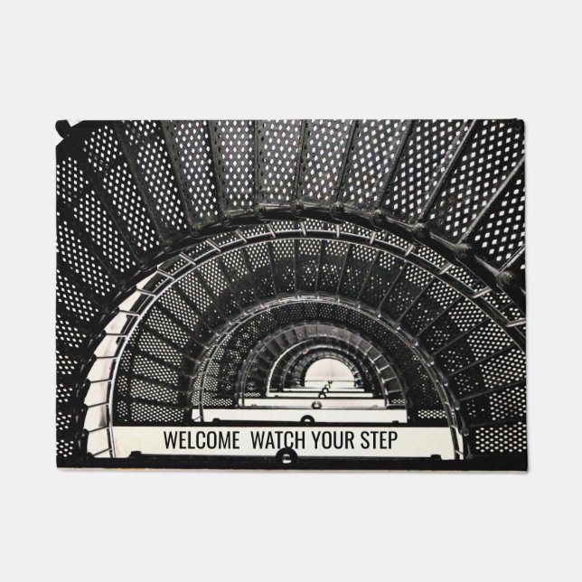 Custom Spiral Staircase Door Mat (Front)