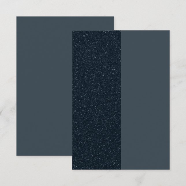 Custom Split Charcoal RSVP – Modern Contrast Card (Front/Back)