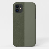 Custom Split Matte + Textured Green iPhone 11 Case