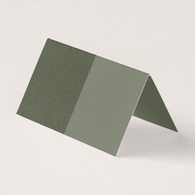Custom Split Moss Green Folded Card (Front)