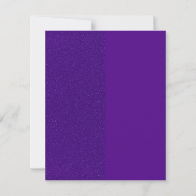 Custom Split Purple Glitter Paper Sheet (Front)