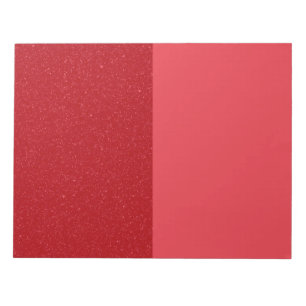 Custom Split Tomato Red Notepad (Noise + Flat)